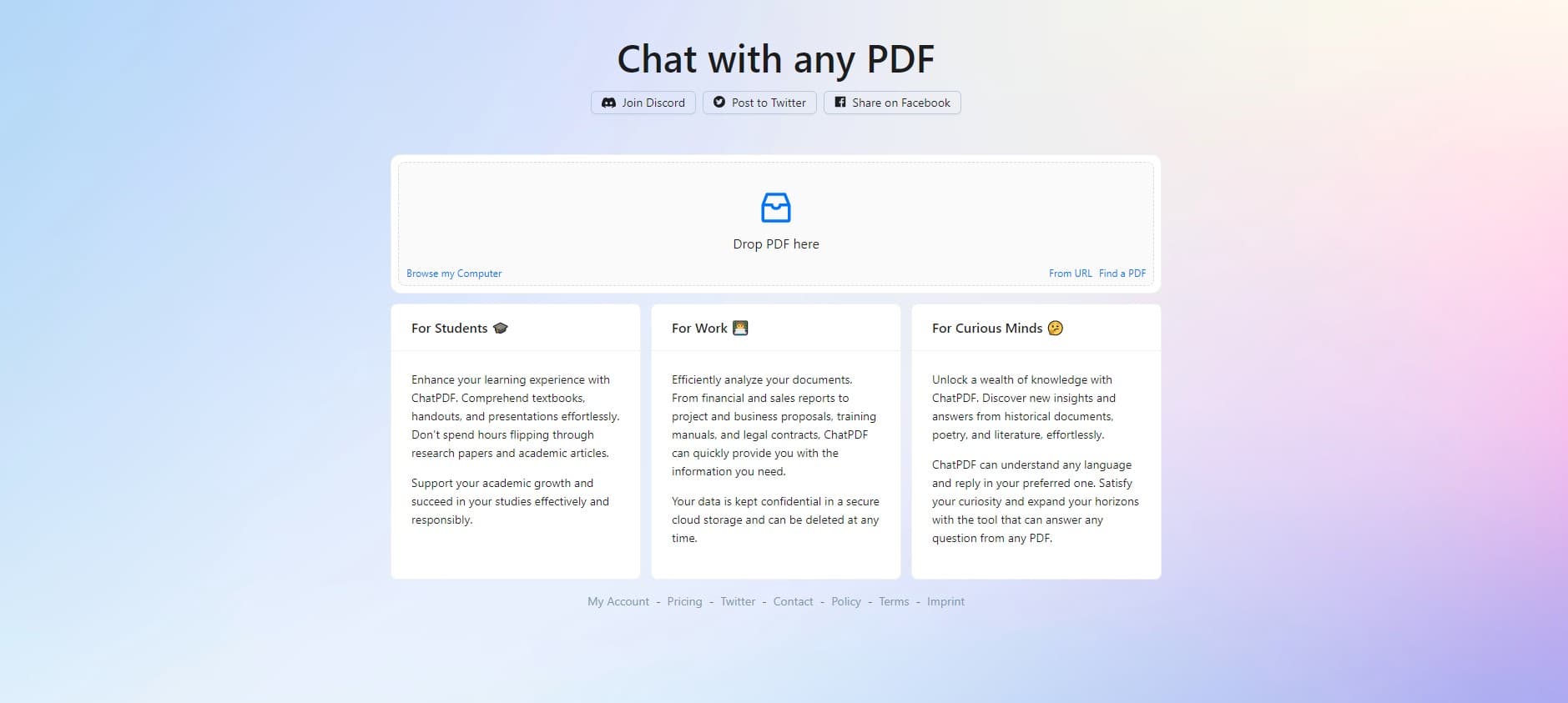 ChatPDF: converse com seus arquivos PDF